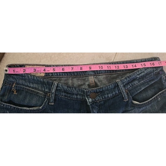 Polo‎ Ralph Lauren Patchwork Jeans Men 2000s Distressed Plaid RRL Workwear SZ 31 - Picture 12 of 15